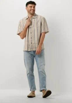 beige dstrezzed casual overhemd ds_saul shirt