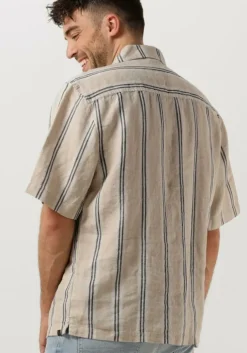 beige dstrezzed casual overhemd ds_saul shirt