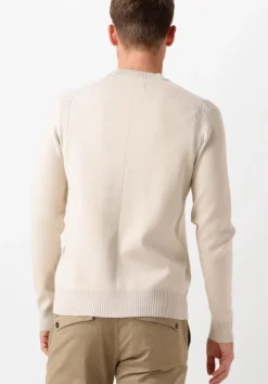 beige dstrezzed trui fell mock neck