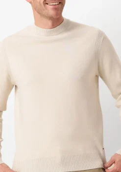 beige dstrezzed trui fell mock neck