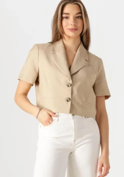 beige est'seven blazer diletta jacket