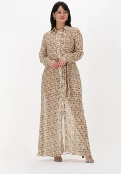 beige est'seven maxi jurk est’maxi dress