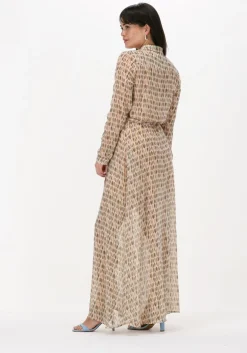 beige est'seven maxi jurk est’maxi dress