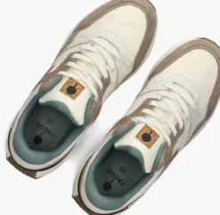 beige faguo lage sneakers limwood syn woven