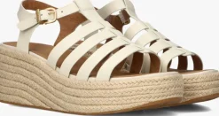 beige fitflop sandalen met hak jf5