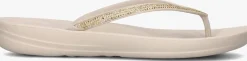 beige fitflop slippers iqushion sparkle