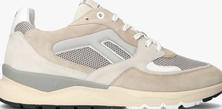 beige floris van bommel hoge sneakers sfm-10154 de treener