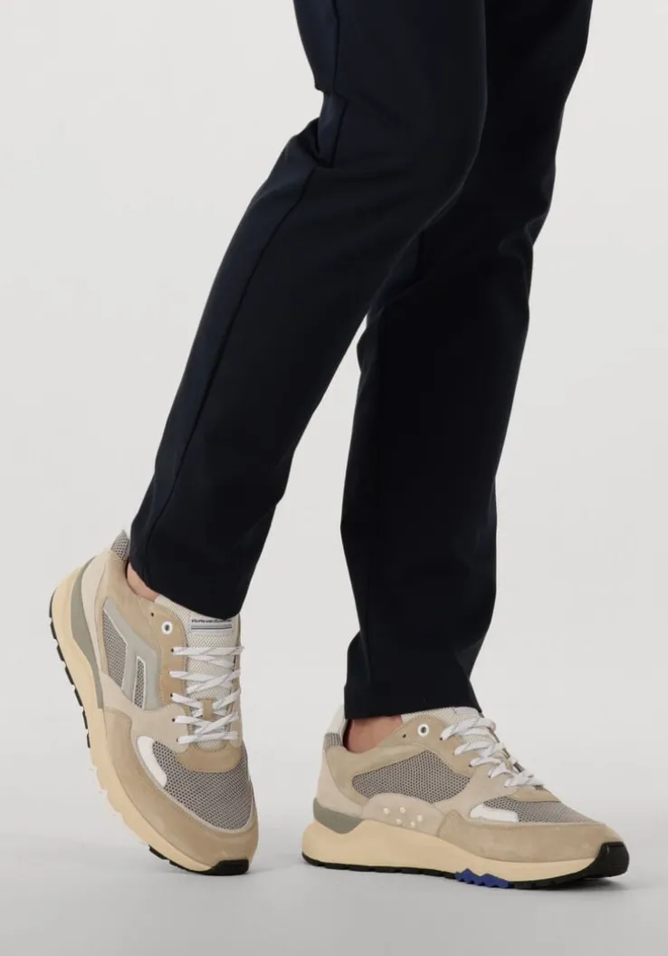 beige floris van bommel hoge sneakers sfm-10154 de treener