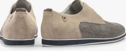 beige floris van bommel veterschoenen sfm-30220 presli