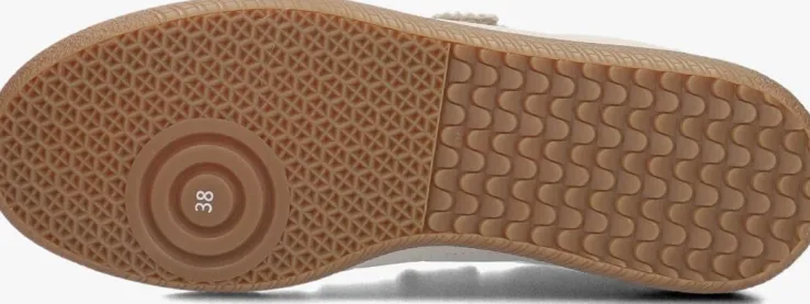 beige fred de la bretoniere lage sneakers pearl valencia leather