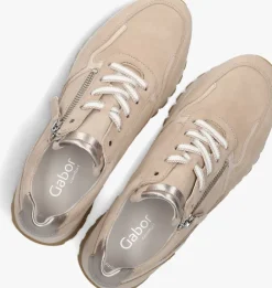 beige gabor lage sneakers 378