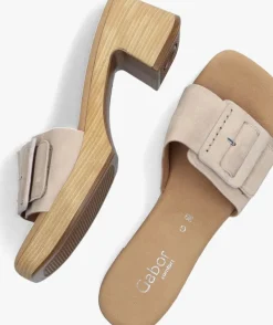 beige gabor muiltjes 722.3