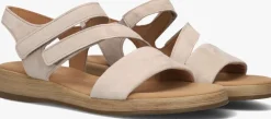 beige gabor platte sandalen 063