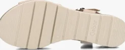 beige gabor platte sandalen 083.3