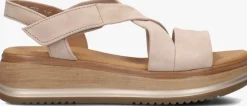 beige gabor platte sandalen 746