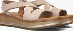 beige gabor platte sandalen 746