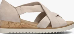beige gabor sandalen met hak 782