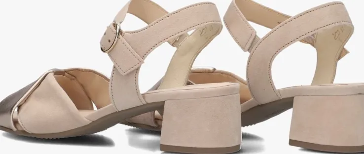 beige gabor sandalen met hak 772.1