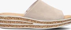 beige gabor slippers 559