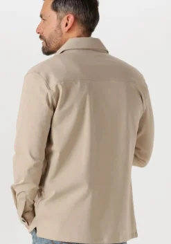 beige genti overshirts oaks shirt jacket zip s2095-1997
