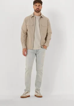 beige genti overshirts oaks shirt jacket zip s2095-1997