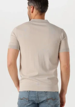 beige genti polo polo zip ss k2053-1260