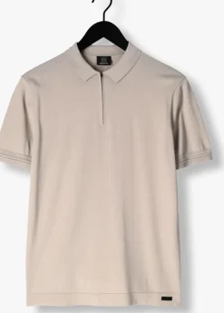 beige genti polo polo zip ss k2053-1260