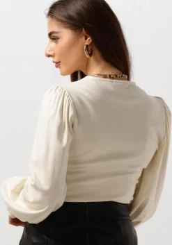beige gestuz blouses rifagz v-neck blouse