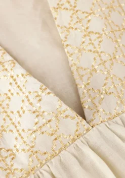 beige greek archaic kori maxi jurk 430825