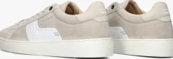 beige greve lage sneakers wave