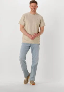 beige g-star raw t-shirt nifous r t