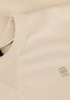 beige g-star raw t-shirt nifous r t