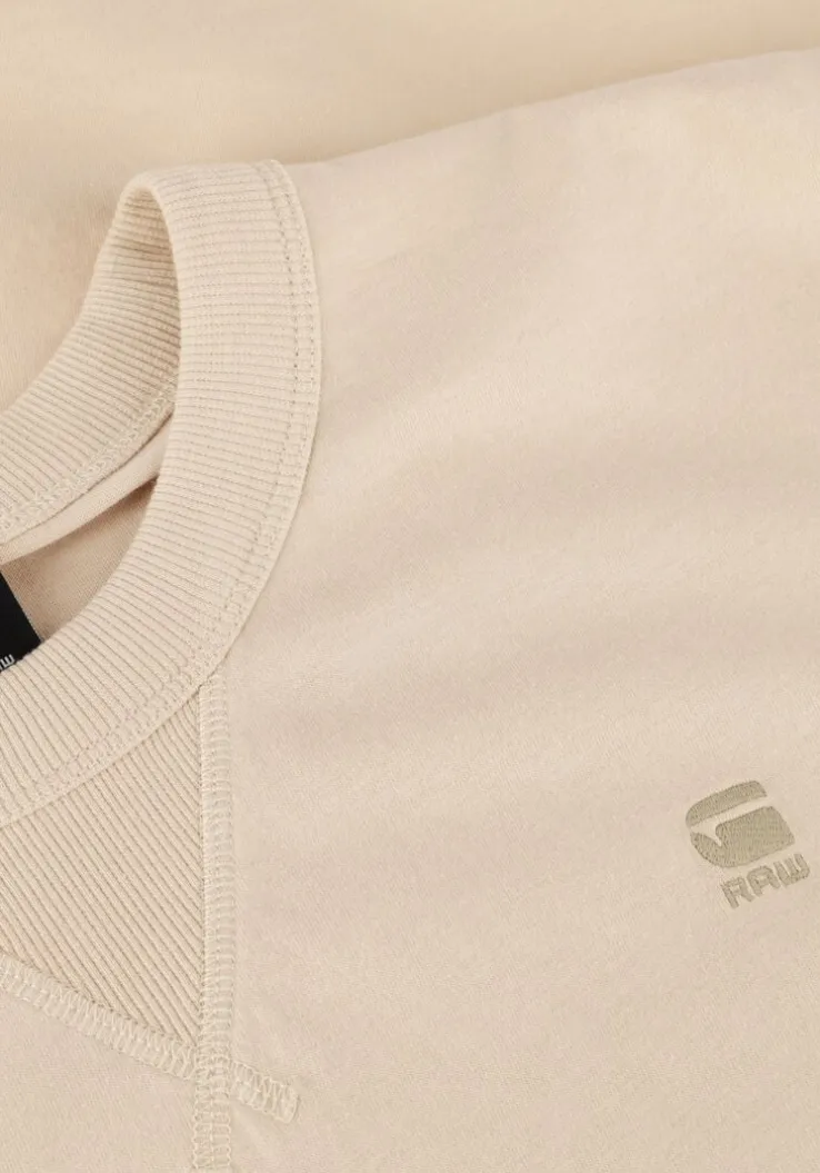 beige g-star raw t-shirt nifous r t