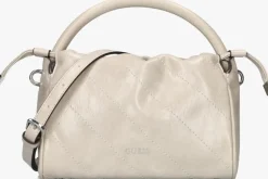beige guess handtas amys drawstring crossbody