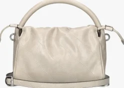 beige guess handtas amys drawstring crossbody
