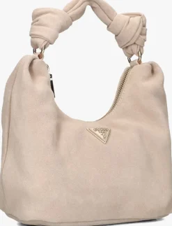 beige guess handtas isotta hobo
