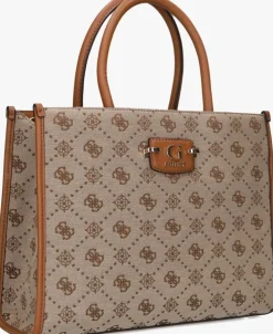 beige guess handtas neda 2 comp tote