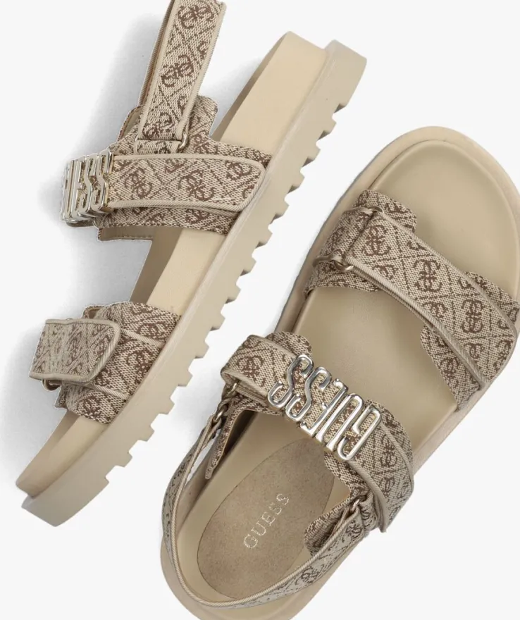beige guess sandalen fabelis