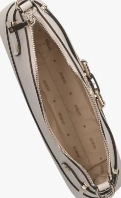 beige guess schoudertas silvye shoulder bag