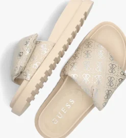 beige guess slippers fabetzy