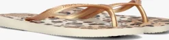 beige havaianas teenslippers slim animals