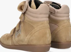 beige hip hoge sneakers h1556