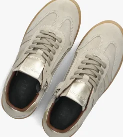 beige hip lage sneakers h1511