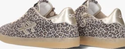 beige hip lage sneakers h1886