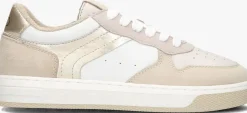 beige hip lage sneakers h1885