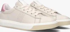 beige hip lage sneakers h6097