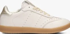 beige hip lage sneakers h1853