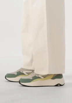 beige hub lage sneakers glide-z