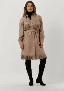 beige ibana mini jurk dexter