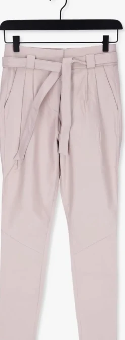 beige ibana pantalon paula stretch leather